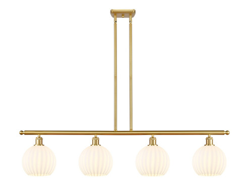 Linear/Island 4 Light + by Innovations ( 405 | 516-4I-SG-G1217-8WV Ballston ) 