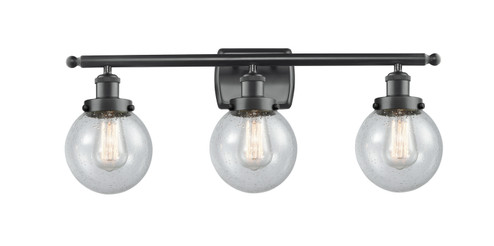 Bathroom Fixtures Three Lights by Innovations ( 405 | 916-3W-BK-G204-6-LED Ballston Urban ) 