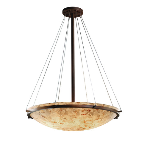 Pendants Bowl Style by Justice Designs ( 102 | ALR-9697-35-DBRZ-LED6-6000 Alabaster Rocks ) 