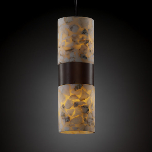 Mini Pendants Glass Down by Justice Designs ( 102 | ALR-8758-10-DBRZ Alabaster Rocks ) 