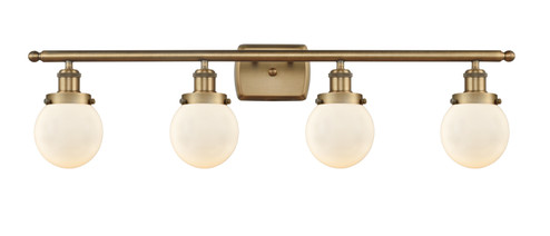 Bathroom Fixtures Four Lights by Innovations ( 405 | 916-4W-BB-G201-6-LED Ballston Urban ) 
