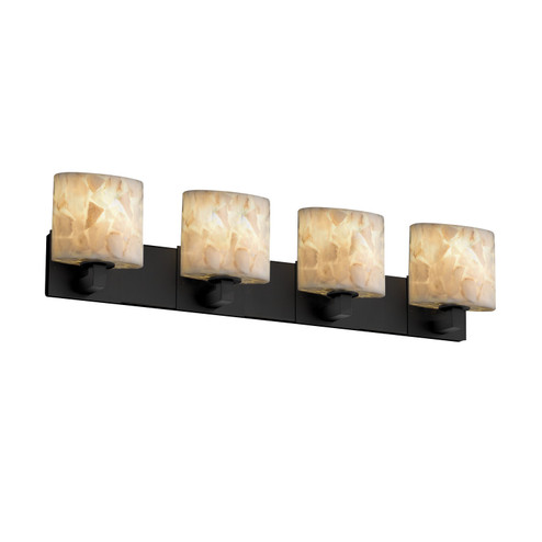 Bathroom Fixtures Four Lights by Justice Designs ( 102 | ALR-8924-30-MBLK-LED4-2800 Alabaster Rocks ) 