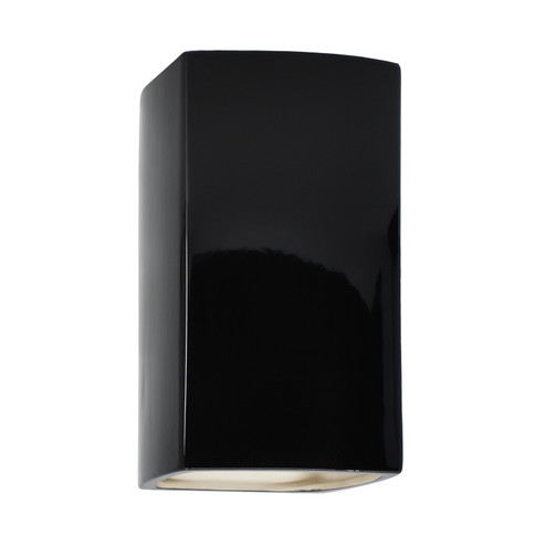 Exterior Wall Mt./Flush by Justice Designs ( 102 | CER-5915W-BLK Ambiance ) 