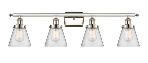 Bathroom Fixtures Four Lights by Innovations ( 405 | 916-4W-PN-G64-LED Ballston Urban ) 
