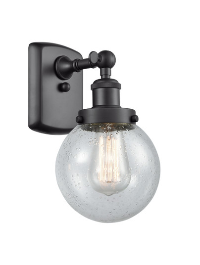 Sconces Single Glass by Innovations ( 405 | 916-1W-BK-G204-6-LED Ballston Urban ) 
