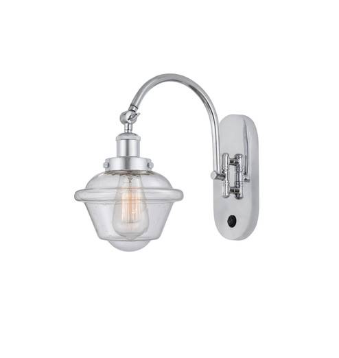 Sconces Single Glass by Innovations ( 405 | 918-1W-PC-G534-LED Franklin Restoration ) 