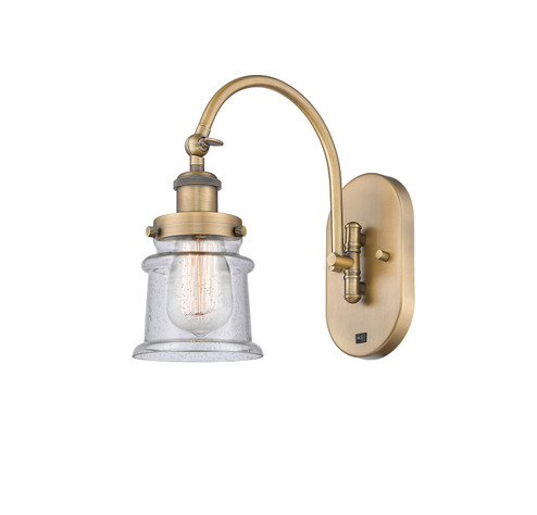 Sconces Single Glass by Innovations ( 405 | 918-1W-BB-G184S-LED Franklin Restoration ) 