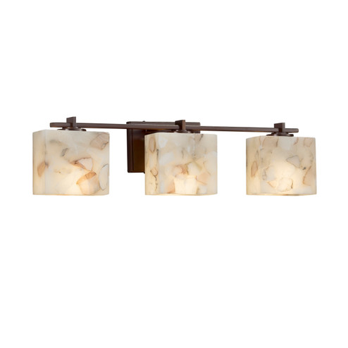 Bathroom Fixtures Three Lights by Justice Designs ( 102 | ALR-8443-55-DBRZ Alabaster Rocks ) 