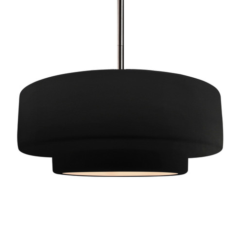 Pendants Drum Shade by Justice Designs ( 102 | CER-6545-CRB-NCKL-RIGID Radiance ) 