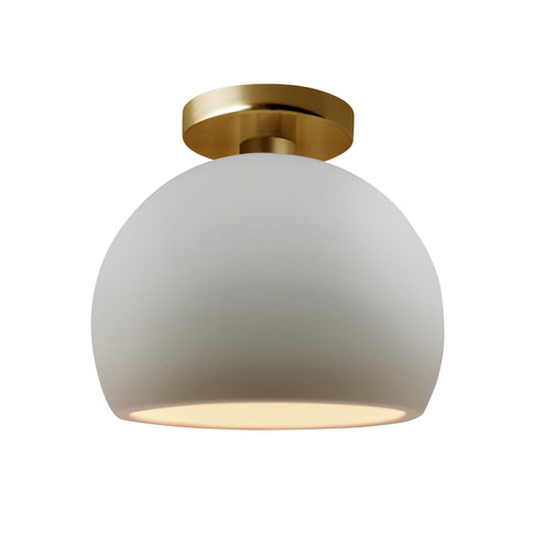 Semi-Flush Mts. Glass Down by Justice Designs ( 102 | CER-6350-BIS-BRSS Radiance ) 