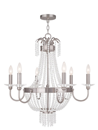 Mid. Chandeliers Candle by Livex Lighting ( 107 | 51846-91 Valentina ) 