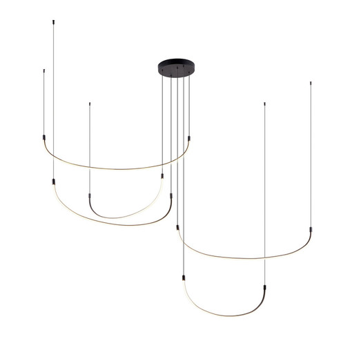 Large Chandeliers Geometric/Linear by Kuzco Lighting ( 347 | MP89590-BK-UNV Talis ) 