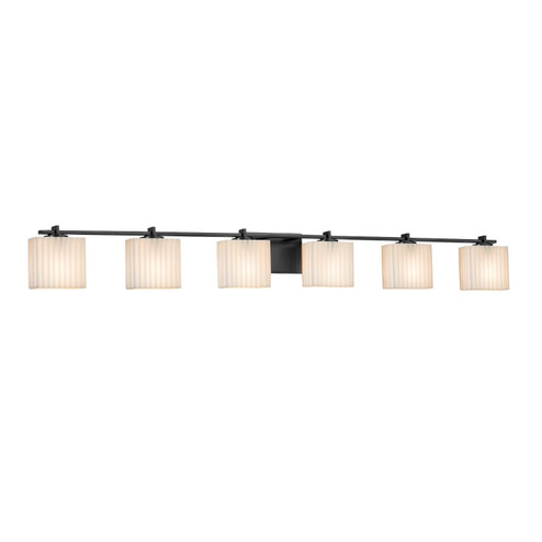 Bathroom Fixtures Five+Lights by Justice Designs ( 102 | PNA-8446-55-PLET-MBLK Porcelina ) 