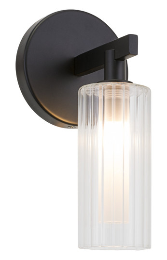 Sconces Single Glass by Matteo Lighting ( 423 | W60801BK Kristof ) 