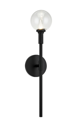 Sconces Single Glass by Matteo Lighting ( 423 | W64801BKCL Candlestix ) 