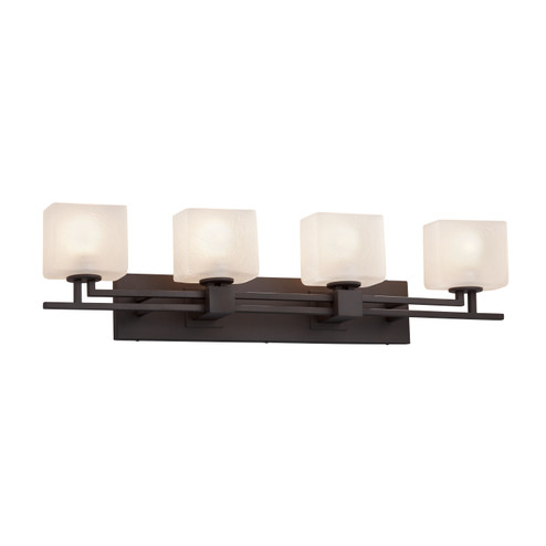 Bathroom Fixtures Four Lights by Justice Designs ( 102 | FSN-8704-55-FRCR-DBRZ Fusion ) 