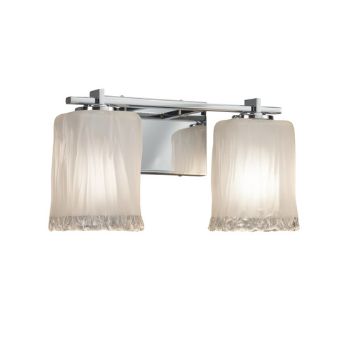 Bathroom Fixtures Two Lights by Justice Designs ( 102 | GLA-8442-26-WTFR-CROM Veneto Luce ) 