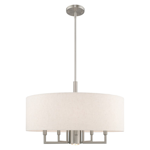 Mid. Chandeliers Drum Shade by Livex Lighting ( 107 | 42605-91 Meridian )  Mid. Chandeliers Drum Shade by Livex Lighting ( 107 | 42605-91 Meridian )