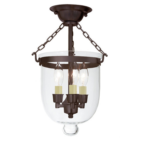 Semi-Flush Mts. Bowl Style by JVI Designs ( 261 | 1015-08 Hundi ) 