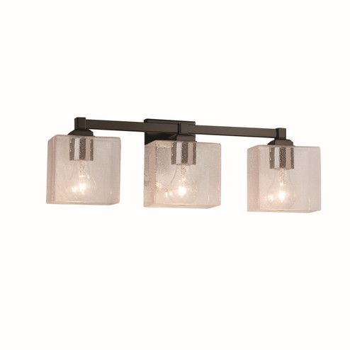 Bathroom Fixtures Three Lights by Justice Designs ( 102 | FSN-8433-55-SEED-DBRZ Fusion ) 