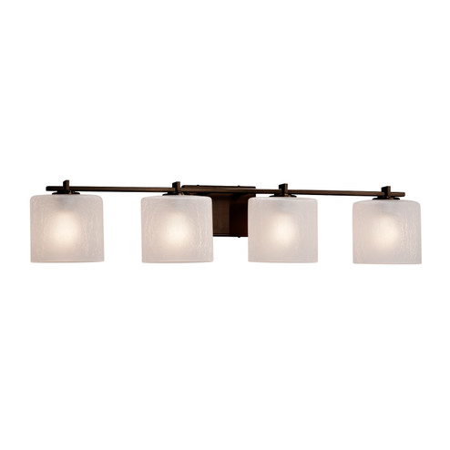 Bathroom Fixtures Four Lights by Justice Designs ( 102 | FSN-8444-30-FRCR-DBRZ-LED4-2800 Fusion ) 