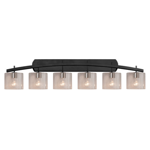 Bathroom Fixtures Five+Lights by Justice Designs ( 102 | FSN-8596-30-SEED-MBLK-LED6-4200 Fusion ) 