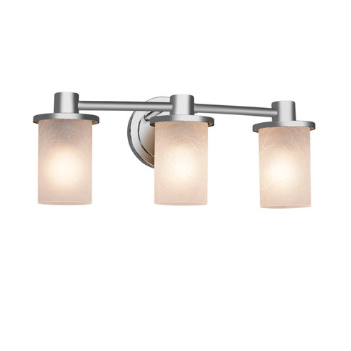 Bathroom Fixtures Three Lights by Justice Designs ( 102 | FSN-8513-10-FRCR-NCKL Fusion ) 