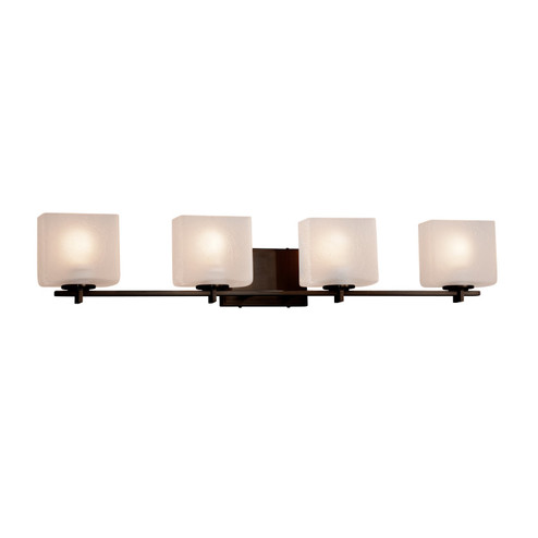 Bathroom Fixtures Four Lights by Justice Designs ( 102 | FSN-8444-55-FRCR-DBRZ Fusion ) 