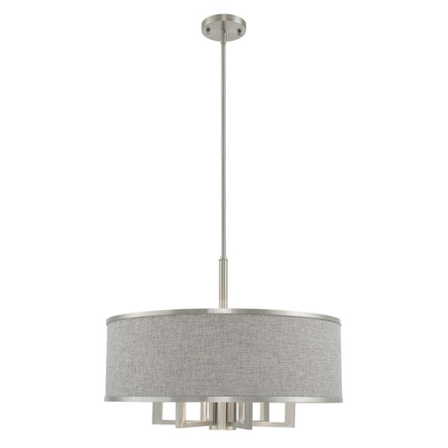 Mid. Chandeliers Drum Shade by Livex Lighting ( 107 | 60426-91 Park Ridge ) 
