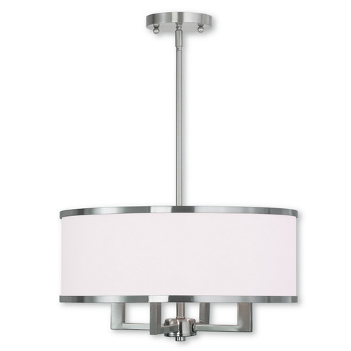 Mini Chandeliers Drum Shade by Livex Lighting ( 107 | 62615-91 Park Ridge ) 