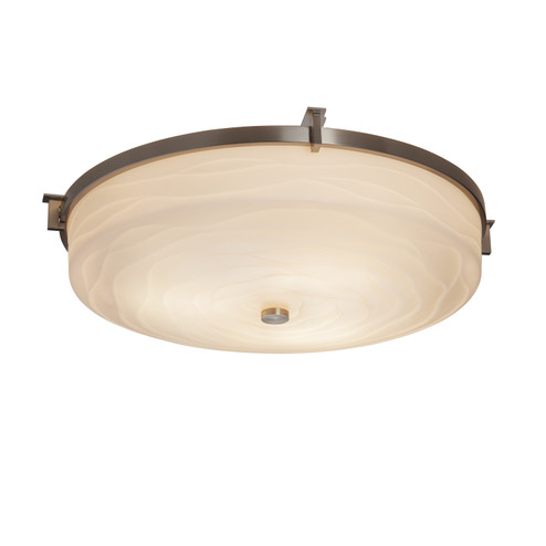 Flush Mounts Bowl Style by Justice Designs ( 102 | PNA-8988-WAVE-NCKL Porcelina ) 