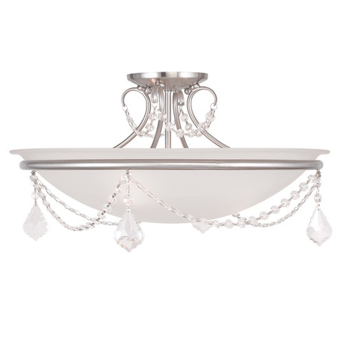 Semi-Flush Mts. Bowl Style by Livex Lighting ( 107 | 6525-91 Chesterfield ) 
