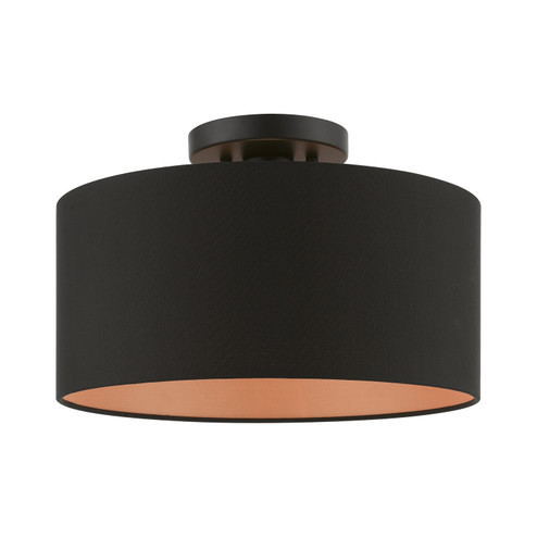 Semi-Flush Mts. Drum Shade by Livex Lighting ( 107 | 45613-04 Sentosa ) 