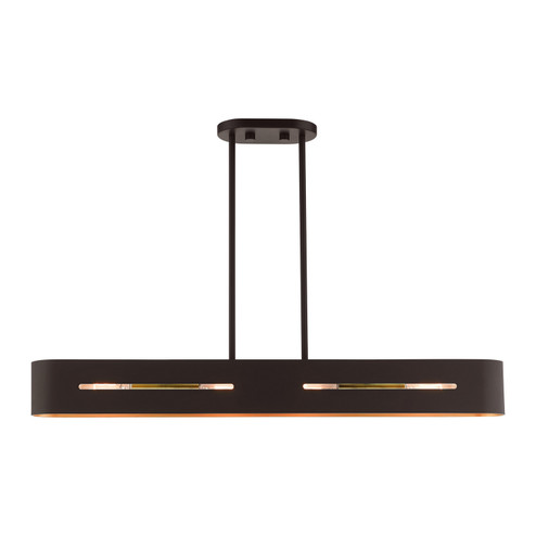 Linear/Island 4 Light + by Livex Lighting ( 107 | 45767-07 Ravena ) 