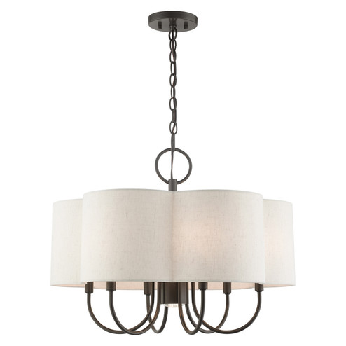 Mid. Chandeliers Drum Shade by Livex Lighting ( 107 | 45807-92 Solstice ) 