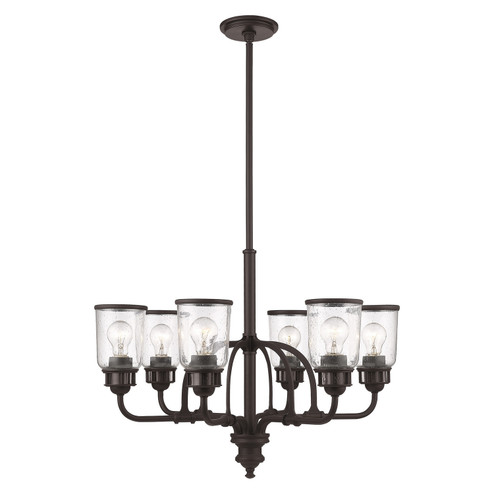 Mid. Chandeliers Glass Up by Livex Lighting ( 107 | 40026-07 Lawrenceville ) 