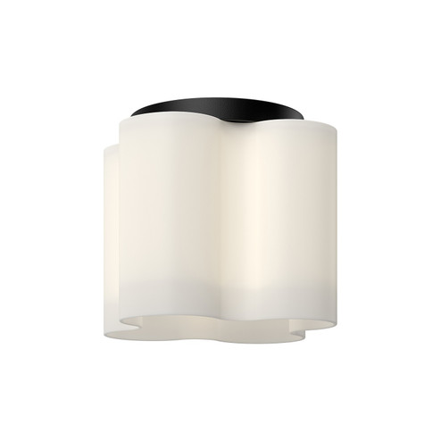 Flush Mounts Glass Down by Kuzco Lighting ( 347 | FM54809-BK/OP Clover ) 