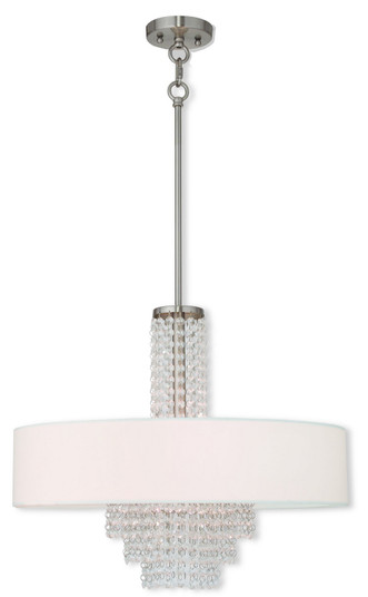 Mid. Chandeliers Drum Shade by Livex Lighting ( 107 | 51034-91 Carlisle ) 
