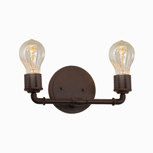 Bathroom Fixtures Two Lights by Justice Designs ( 102 | NSH-8462-DBRZ No Shade Material ) 