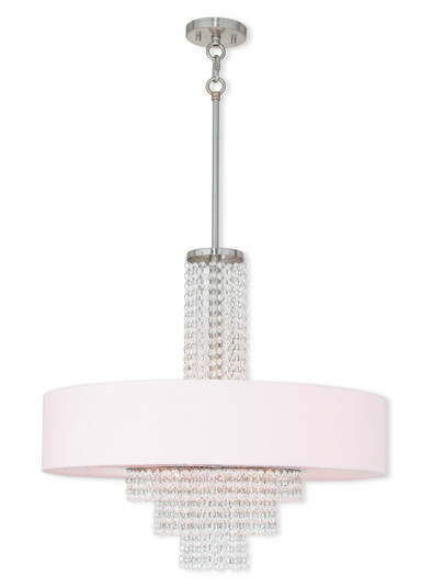 Mid. Chandeliers Drum Shade by Livex Lighting ( 107 | 51037-91 Carlisle ) 