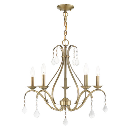 Mid. Chandeliers Candle by Livex Lighting ( 107 | 40845-01 Caterina ) 