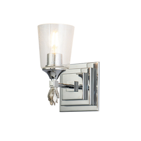 Sconces Single Glass by Lucas + McKearn ( 175 | BB1022PC-1-F1S Vetiver ) 