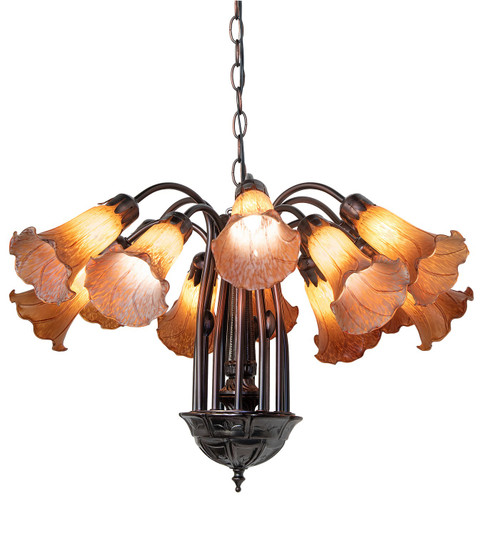 Mid. Chandeliers Glass Down by Meyda Tiffany ( 57 | 121624 Amber ) 