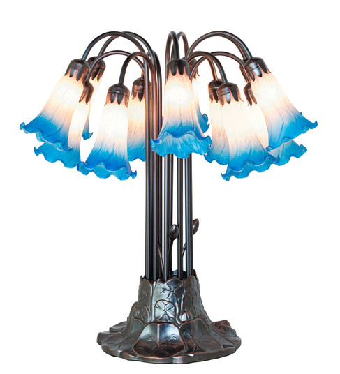 Lamps Table by Meyda Tiffany ( 57 | 273109 Pink/Blue Tiffany Pond Lily ) 
