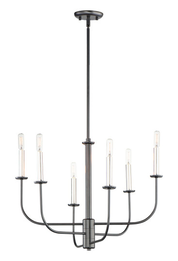 Mid. Chandeliers Candle by Maxim ( 16 | 10326BKSN Wesley ) 