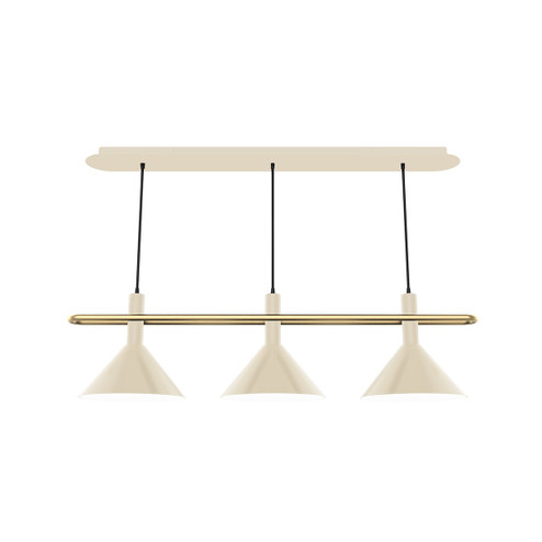 Linear/Island 3 Light Bar by Montclair Light Works ( 518 | CHR422-16-91 Raceway ) 