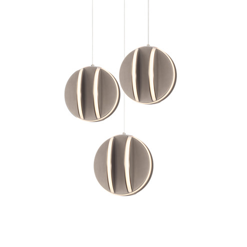 Mini Pendants 3 Light Cluster by Modern Forms ( 281 | PD-36203R-BN Carillion ) 