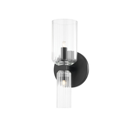 Sconces Double Glass by Mitzi ( 428 | H384301-SBK Tabitha ) 