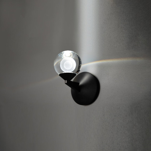 Sconces Single Glass by Modern Forms ( 281 | WS-82006-BK Double Bubble ) 