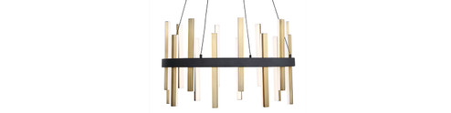 Pendants Glass Down by Modern Forms ( 281 | PD-87924-BK/AB Harmonix ) 
